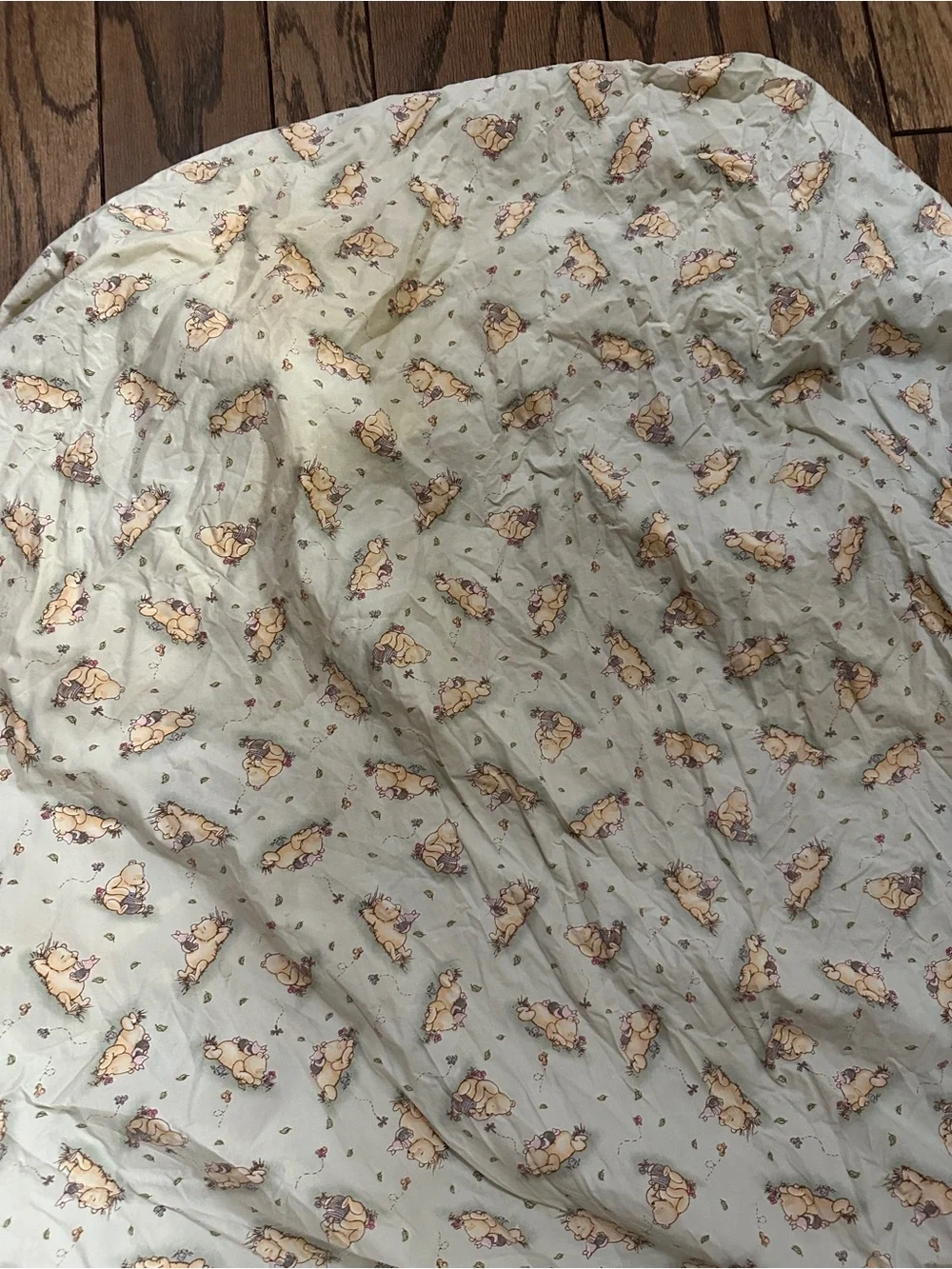 Vintage Disney Classic Winnie the Pooh & Friends Crib Fitted Sheet Piglet